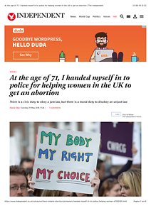At the age of 71, I handed myself in to police for helping women in the UK to get an abortion | The Independent.pdf
