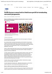 South Korean women look to Dutch non-profit for terminating unwanted pregnancies : National : News : The Hankyoreh.pdf