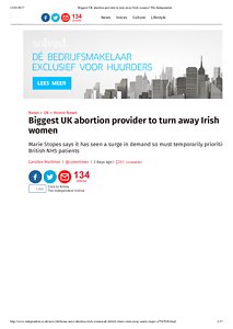 Biggest UK abortion provider to turn away Irish women _ The Independent .pdf