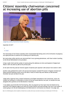 Citizens' Assembly chairwoman concerned at increasing use of abortion pills - BelfastTelegraph.co.pdf