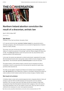 Northern Ireland abortion conviction the result of a draconian, archaic law.pdf