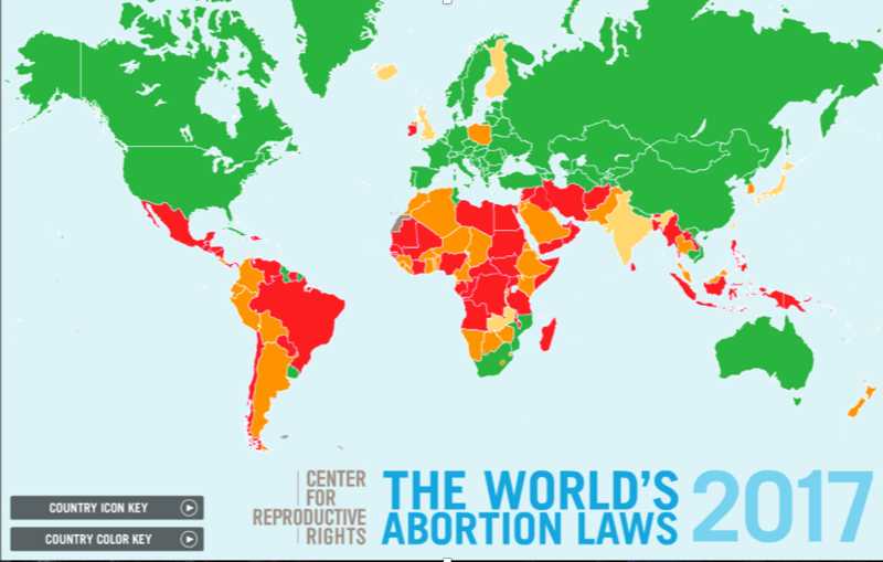 Abortuswetgeving wereldwijd — Women on Waves