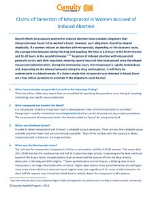 claims of misoprostol in blood