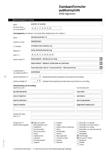 Standardform ANBI 2022